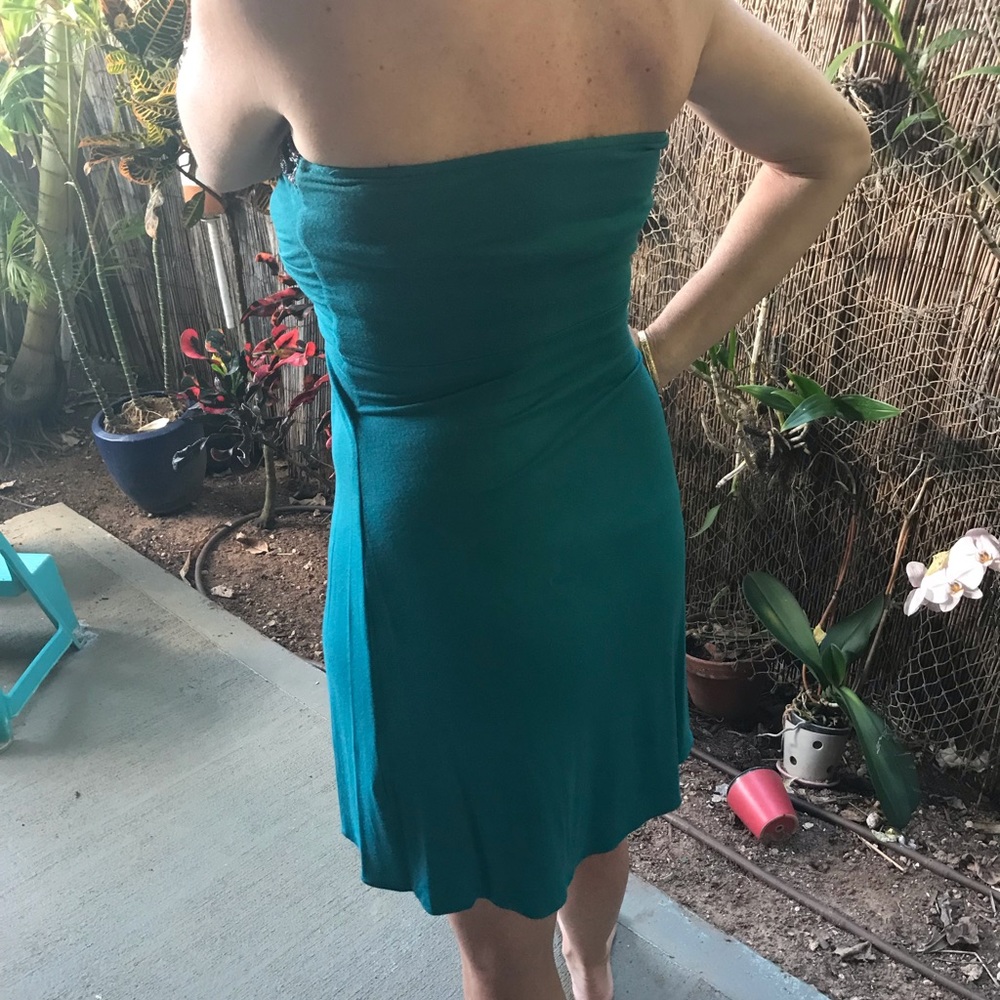 Sky mini turquoise embellished dress - Picture 3 of 3